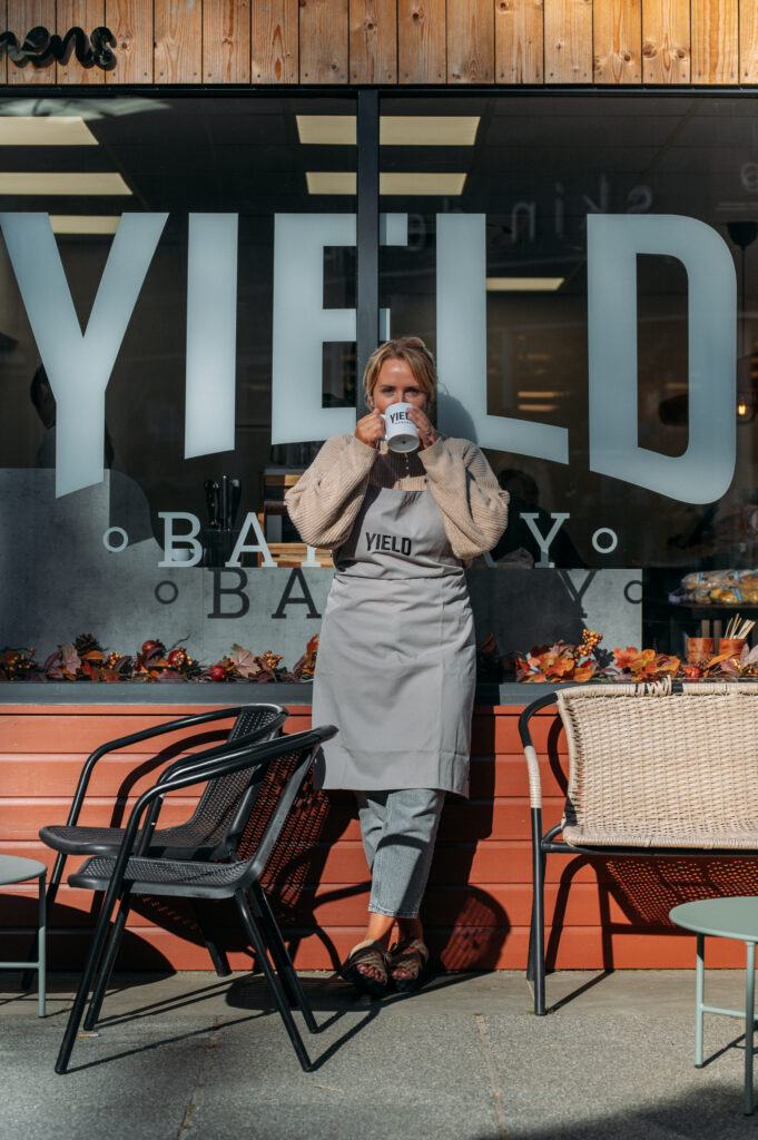 A celebration cake from Yield Bakery, September 2025