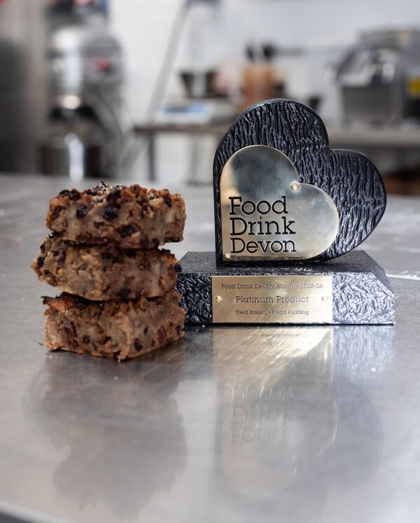 The Ridgeway shop counter at Yield Bakery, Plympton